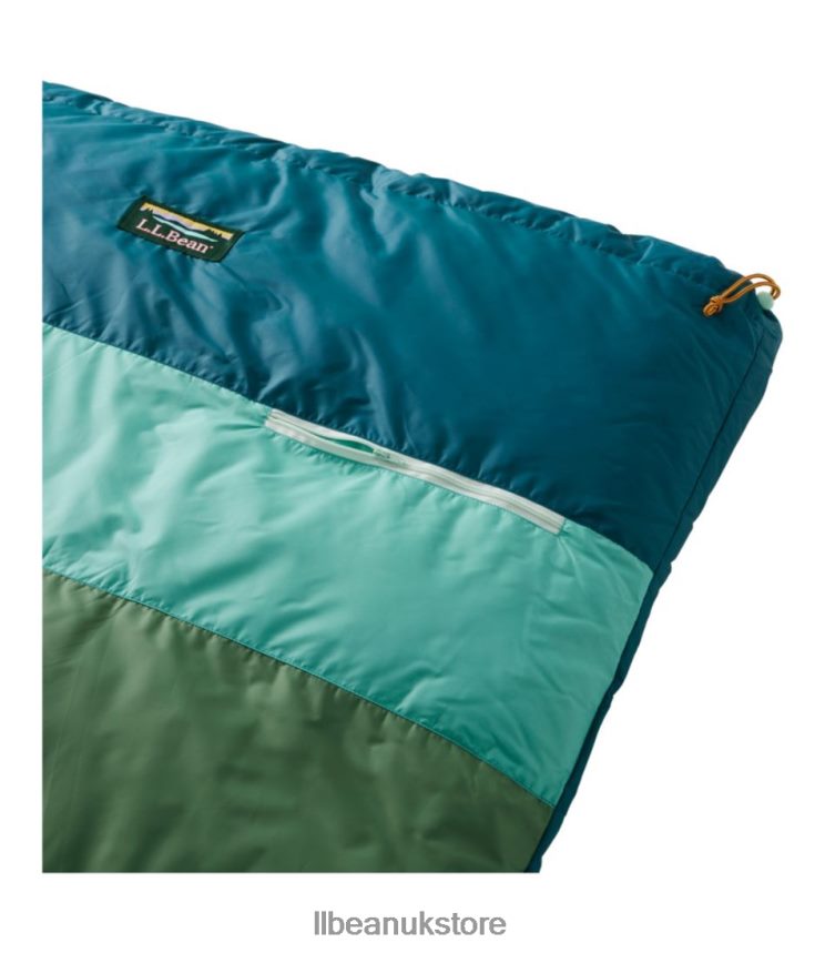 Outdoor Equipment L.L.Bean Mountain Classic Down Camp Sleeping Bag Kelp Green/Saddle Unisex 0VRR661506