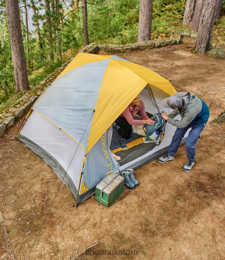 Outdoor Equipment L.L.Bean Access 4-Person Tent Stainless Steel/Asphalt/Field Gold Unisex 0VRR661324