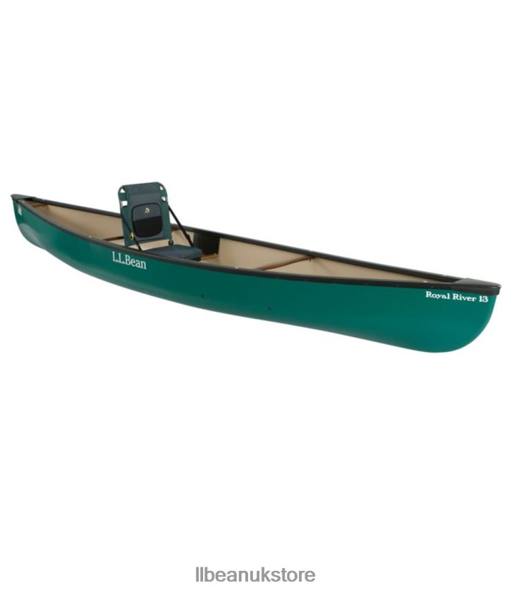 Water Sports L.L.Bean Royal River Solo Canoe Green Unisex 0VRR661484