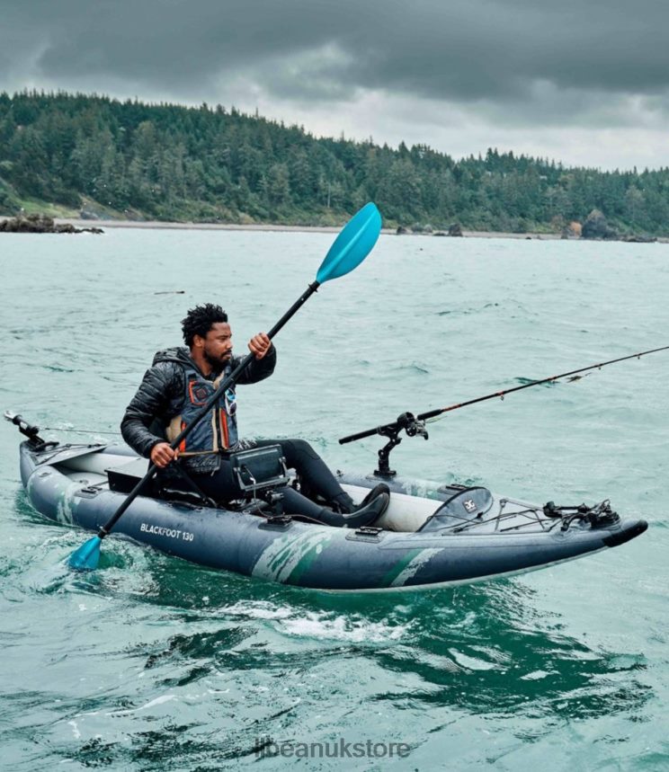 Water Sports L.L.Bean Aquaglide Blackfoot Angler Inflatable Kayak Blue Unisex 0VRR662239