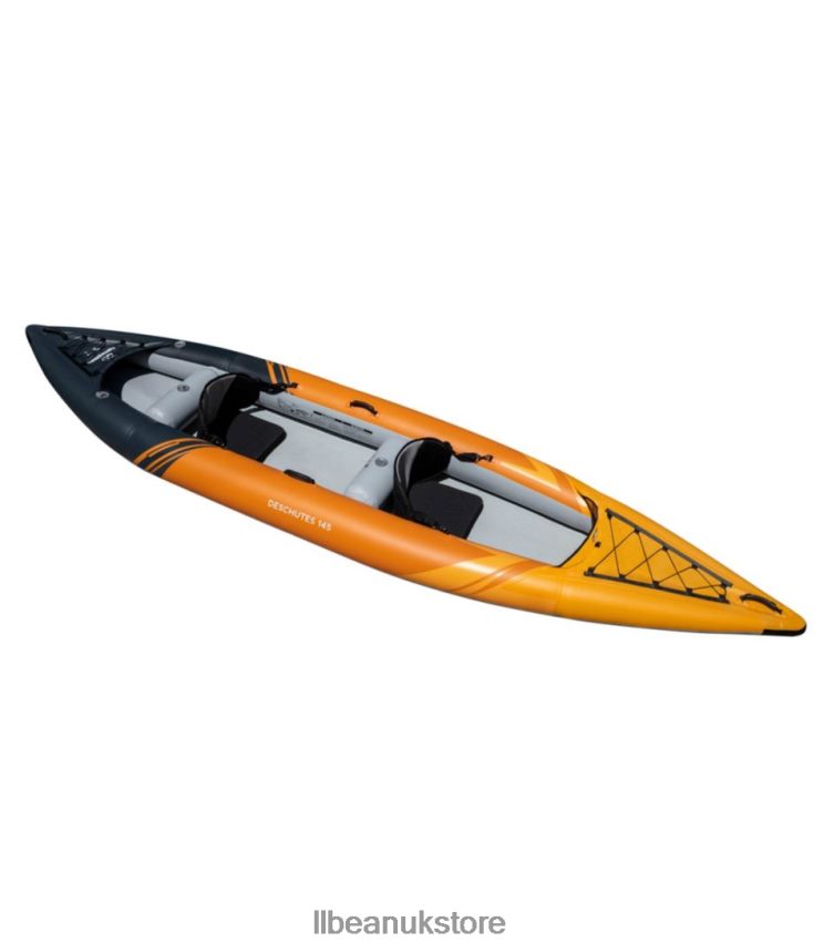 Water Sports L.L.Bean Aquaglide Deschutes Inflatable Kayak Tandem Orange Unisex 0VRR661489