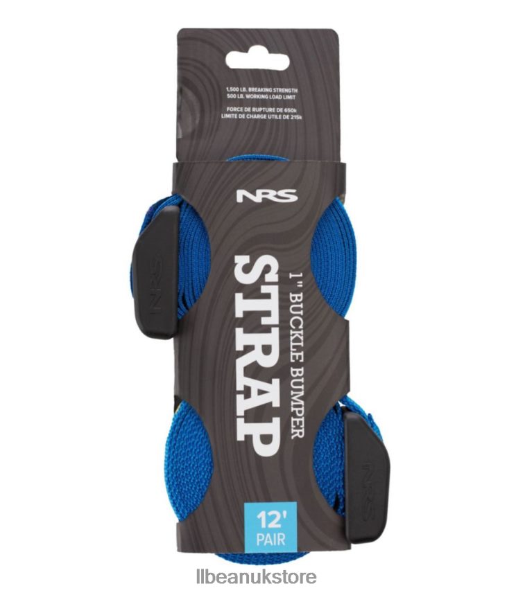 Water Sports L.L.Bean NRS Buckle Bumper Tie-Down Straps Blue Unisex 0VRR661726