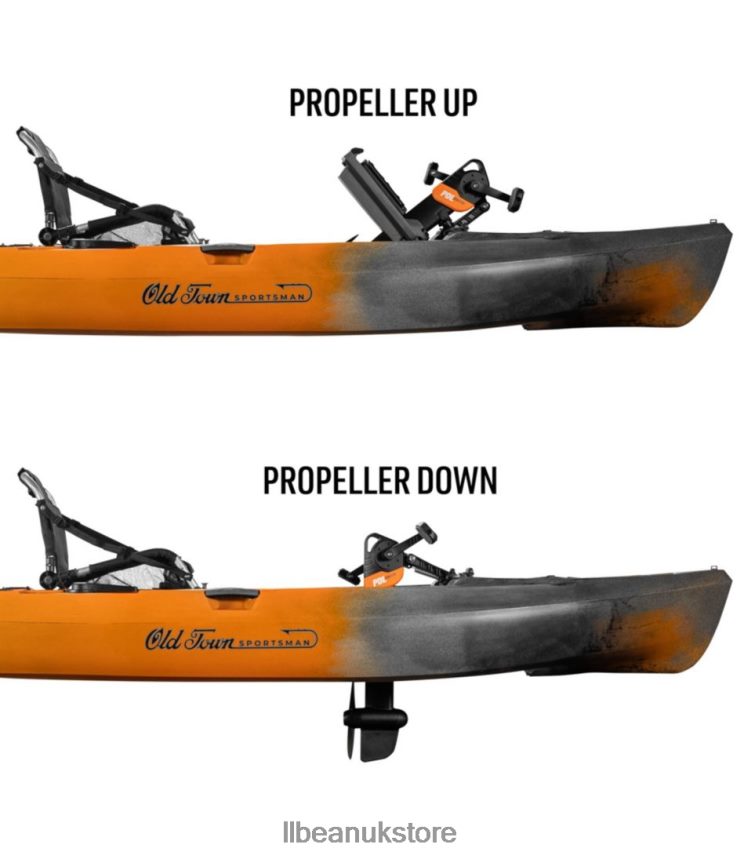 Water Sports L.L.Bean Old Town Sportsman 120 Pedal Drive Kayak Ember Unisex 0VRR661288