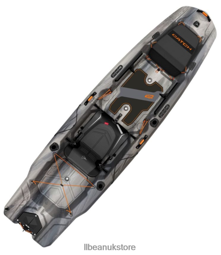 Water Sports L.L.Bean Pelican Catch Mode 110 Fishing Kayak Granite/Magnetic Grey Unisex 0VRR662082