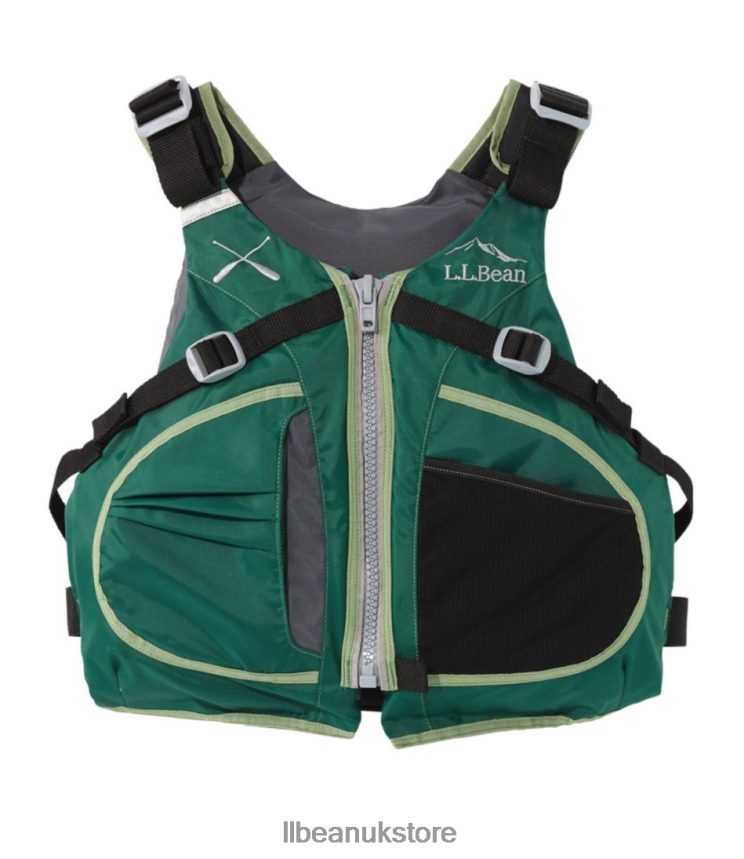 Water Sports L.L.Bean Breathable Highback PFD Hunter Green Unisex 0VRR661385