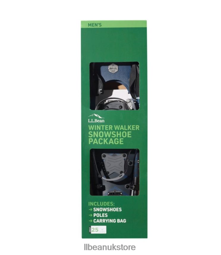 Winter Sports L.L.Bean Winter Walker Snowshoe Package Green Geo Unisex 0VRR661871