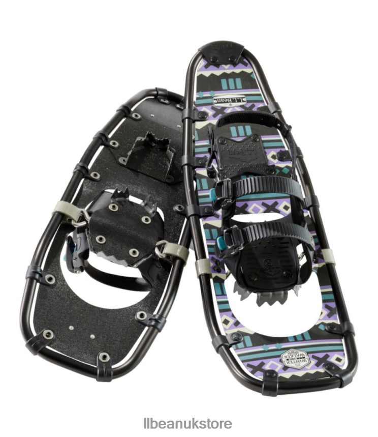 Winter Sports L.L.Bean Winter Walker Snowshoe Package Teal Blue Fracture Unisex 0VRR661847