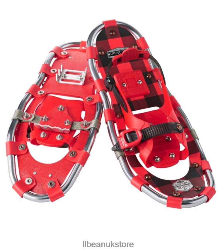 Winter Sports L.L.Bean Winter Walker Snowshoes Red/Black Buffalo Plaid Unisex 0VRR664090
