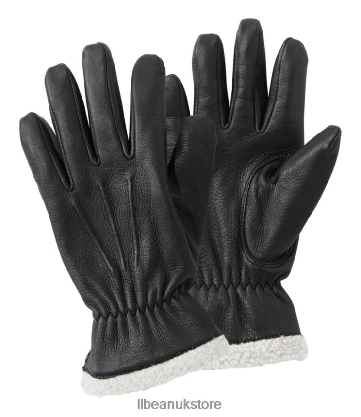Accessories L.L.Bean Deerskin Glove Black Women 0VRR663465
