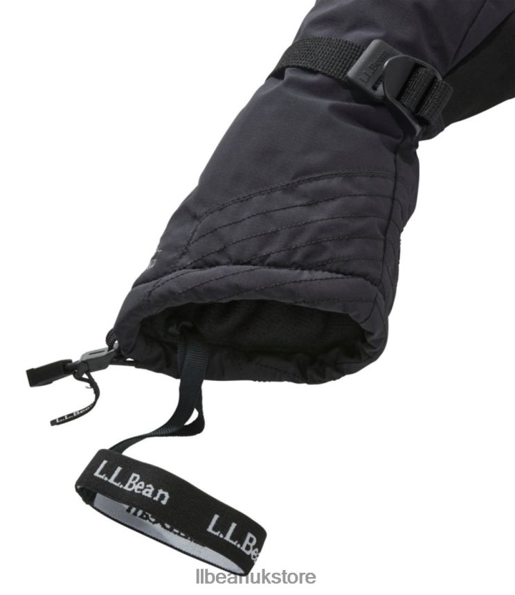 Accessories L.L.Bean Gore-Tex PrimaLoft Ski Mittens Black Women 0VRR66658