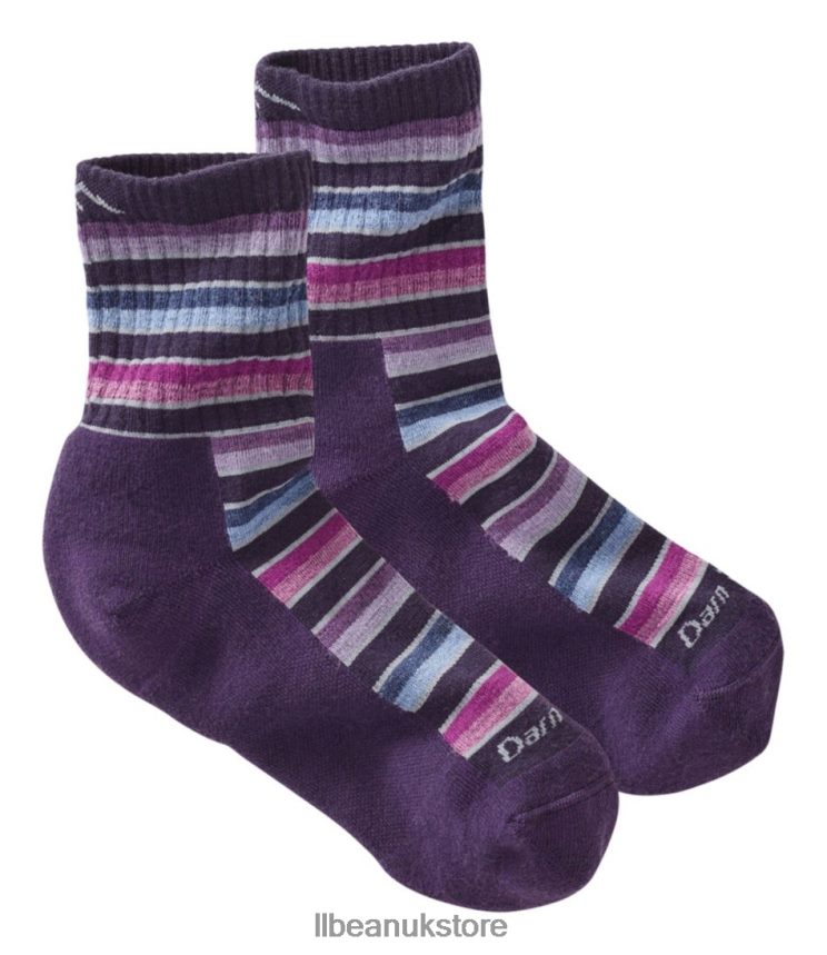 Accessories L.L.Bean Darn Tough Decade Stripe Hiking Socks Blackberry Women 0VRR66565