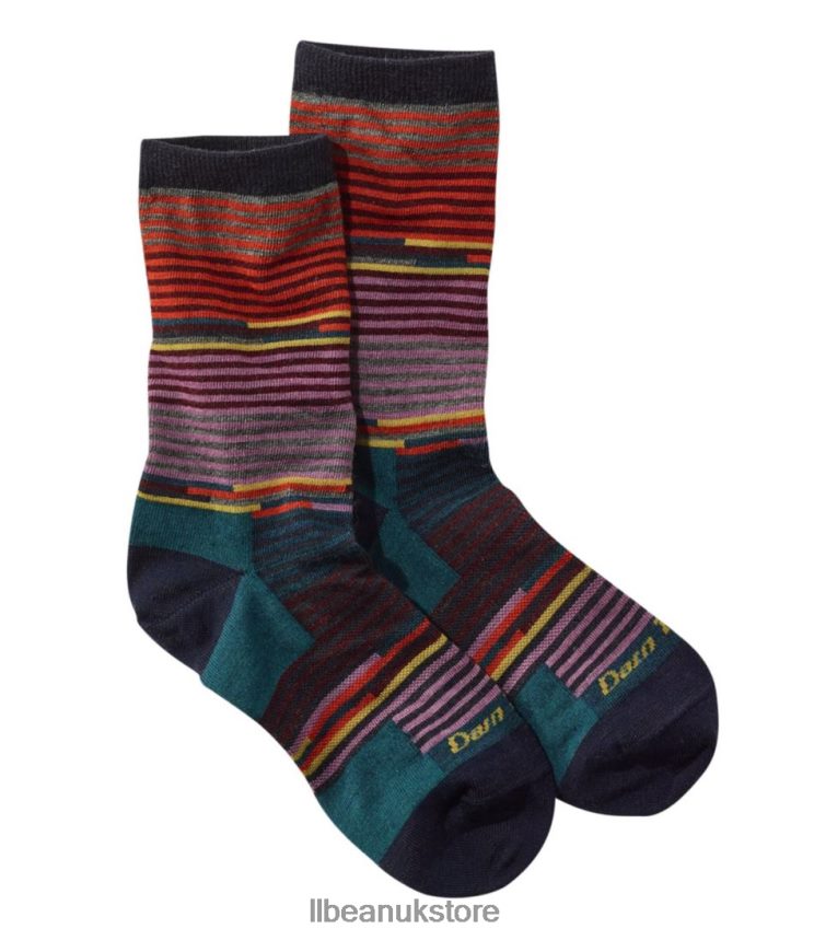 Accessories L.L.Bean Darn Tough Pixie Crew Socks Navy Women 0VRR664989