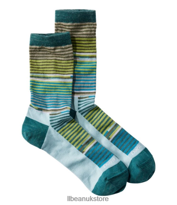 Accessories L.L.Bean Darn Tough Pixie Crew Socks Teal Women 0VRR66627