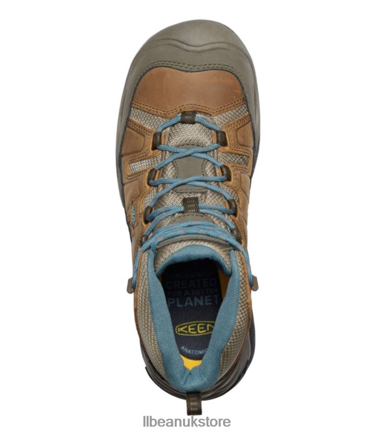 Footwear L.L.Bean Keen Circadia Waterproof Hiking Boots Toasted Coconut/North Atlantic Women 0VRR661108