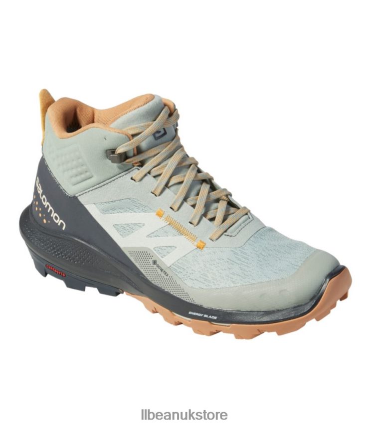 Footwear L.L.Bean Salomon Outpulse GORE-TEX Hiking Boots Stormy Weather/Black/Wrought Iron Women 0VRR663817