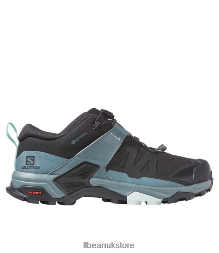 Footwear L.L.Bean Salomon X Ultra 4 GORE-TEX Hiking Shoes Black/Stormy Weather/Opal Blue Women 0VRR661207