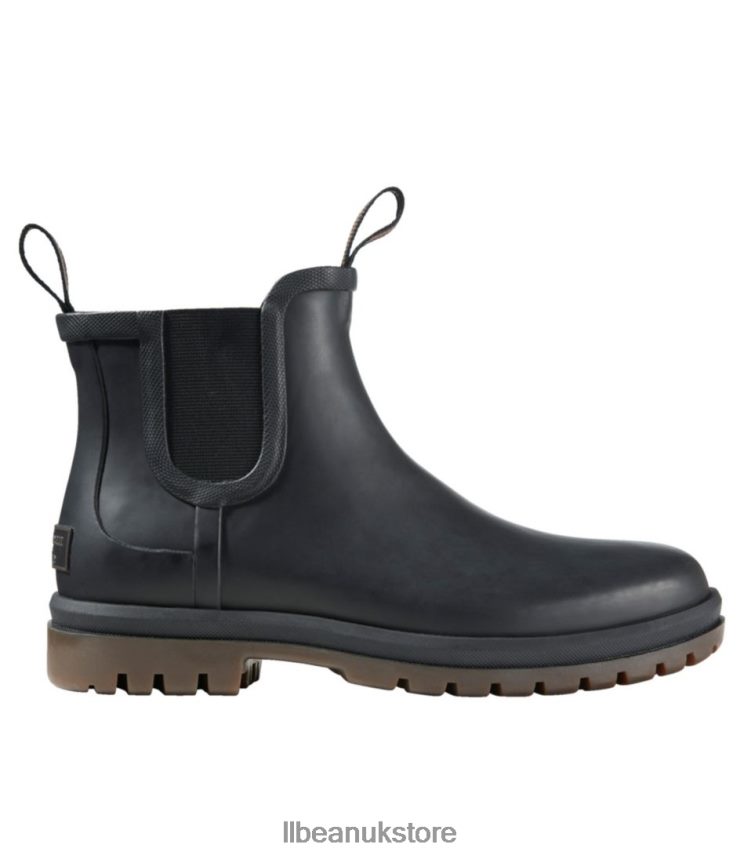 Footwear L.L.Bean Rugged Wellie Chelsea Boots Black/Dark Gum Women 0VRR661014
