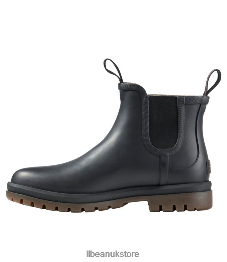 Footwear L.L.Bean Rugged Wellie Chelsea Boots Black/Dark Gum Women 0VRR661014