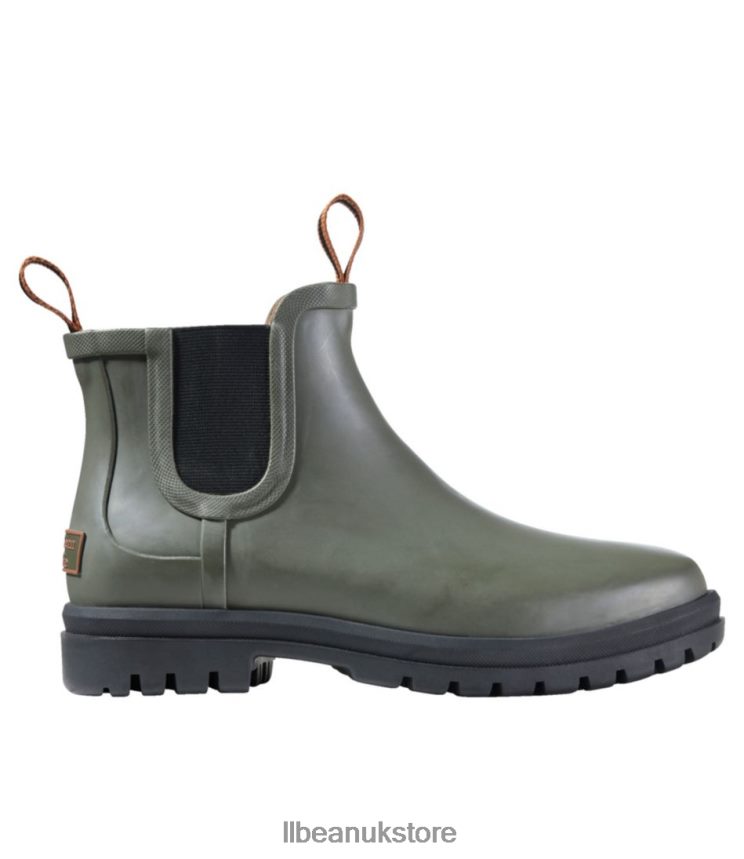 Footwear L.L.Bean Rugged Wellie Chelsea Boots Kelp Green/Black Women 0VRR665185