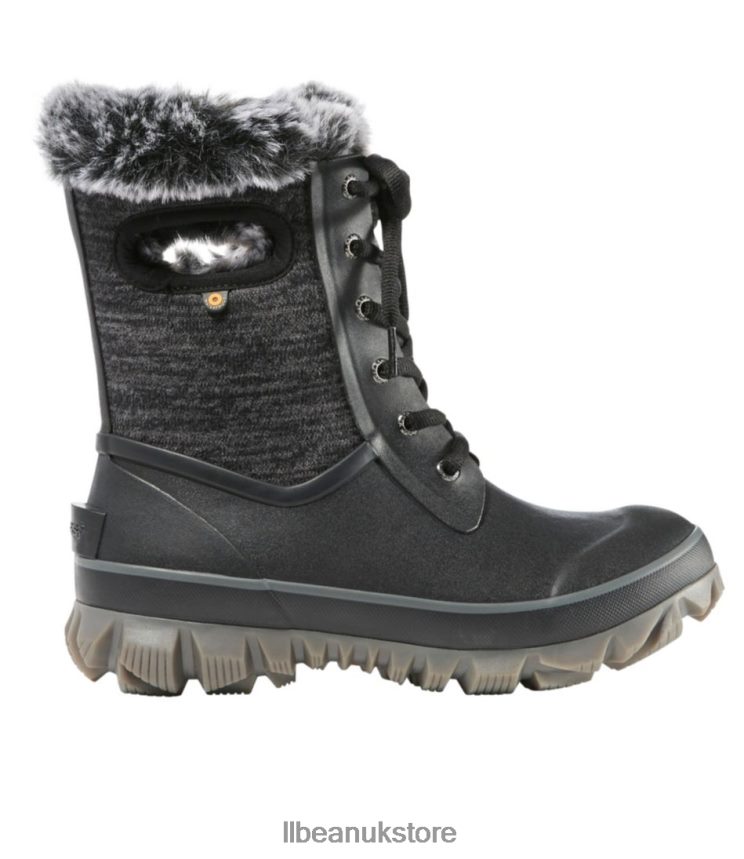 Footwear L.L.Bean Bogs Arcata Knit Boots Black Multi Women 0VRR661171