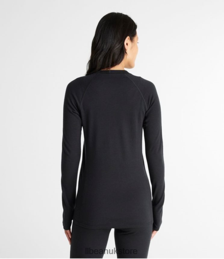 Clothing L.L.Bean Cresta Midweight 250 Crew Top Carbon Navy Women 0VRR663522