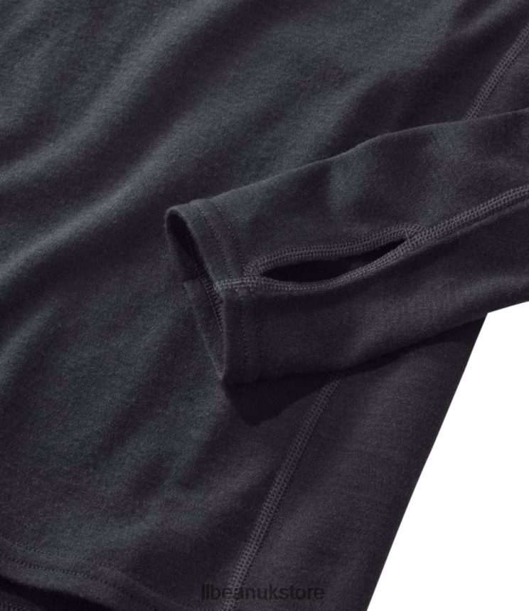 Clothing L.L.Bean Cresta Midweight 250 Crew Top Carbon Navy Women 0VRR663522