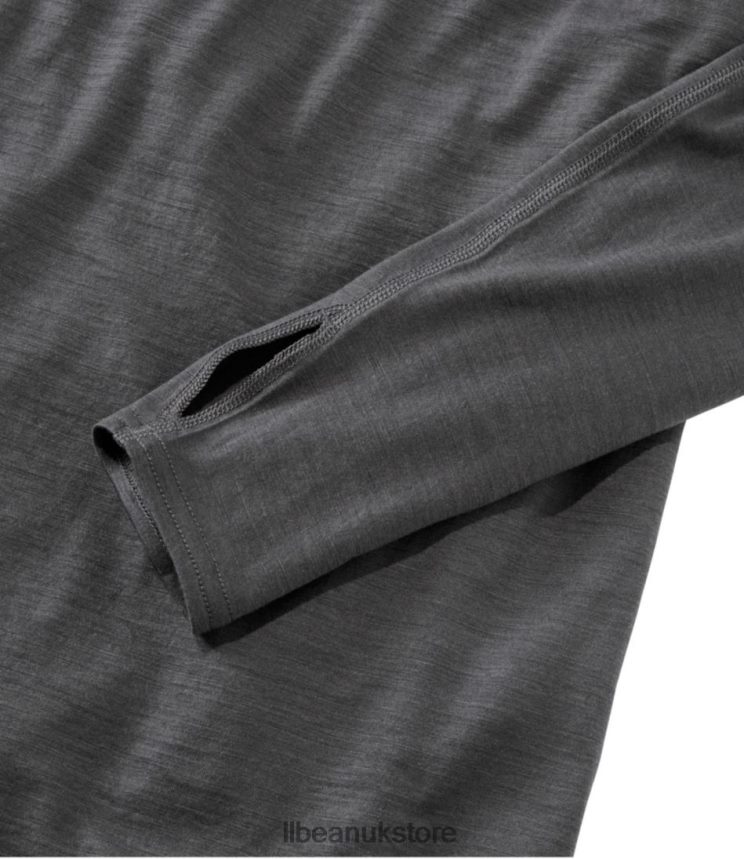 Clothing L.L.Bean Cresta Wool Ultralight 150 Turtleneck Alloy Gray Women 0VRR664981