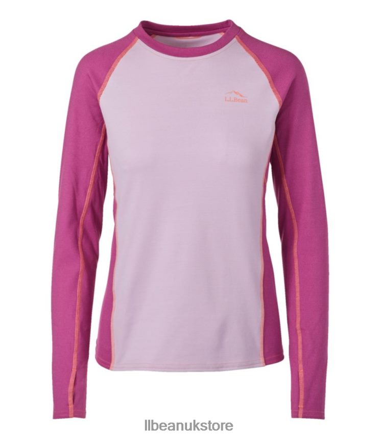 Clothing L.L.Bean Midweight Baselayer Crew Wild Aster Women 0VRR66110