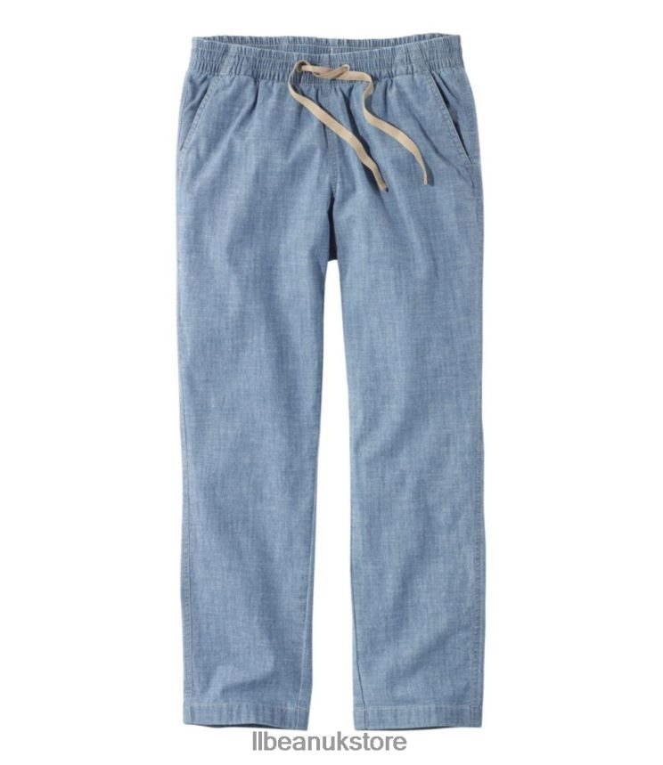 Clothing L.L.Bean Lakewashed Pull-On Chinos Chambray Women 0VRR66700