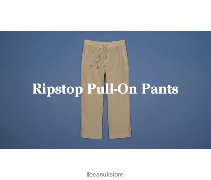Clothing L.L.Bean Stretch Ripstop Pull-On Capri Pants Sandbar Women 0VRR664708