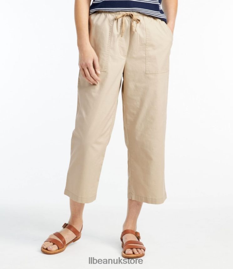 Clothing L.L.Bean Sunwashed Pants Coastal Tan Women 0VRR663094