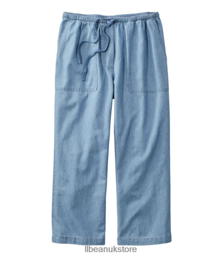 Clothing L.L.Bean Sunwashed Pants Medium Wash Women 0VRR663111