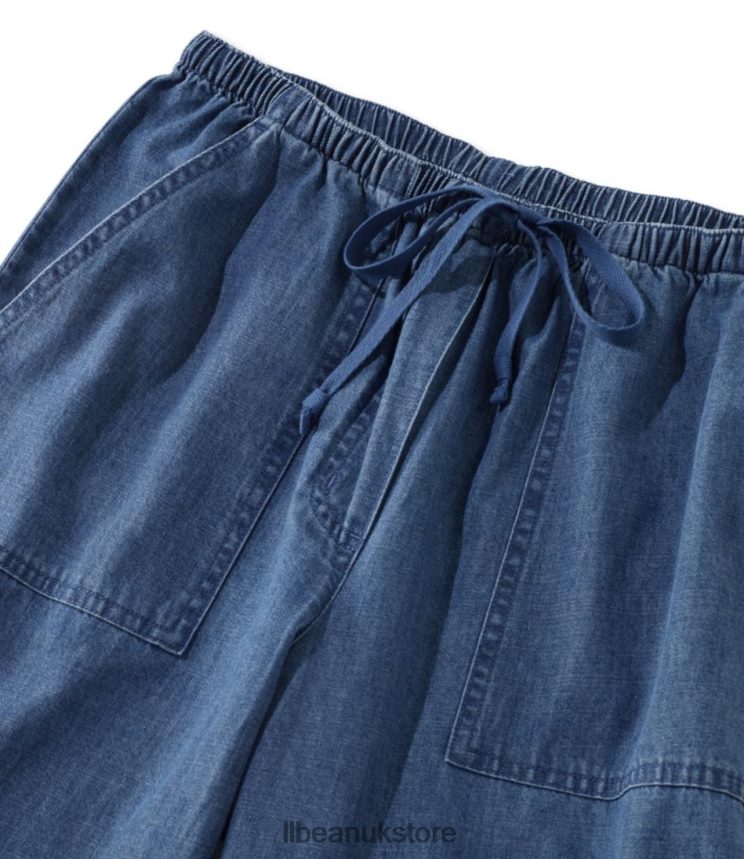 Clothing L.L.Bean Sunwashed Pants Medium Wash Women 0VRR663111