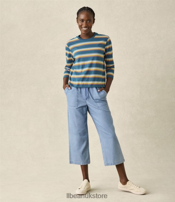 Clothing L.L.Bean Sunwashed Pants Stonewashed Women 0VRR66221