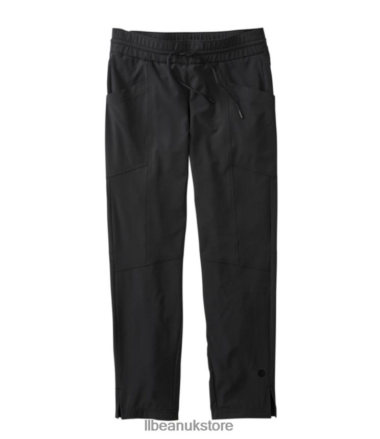 Clothing L.L.Bean VentureStretch Woven Ankle Pants Midnight Black Women 0VRR666978
