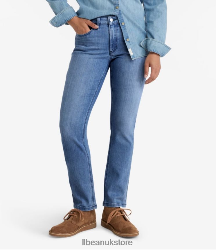 Clothing L.L.Bean BeanFlex Jeans Bright Indigo Women 0VRR664609
