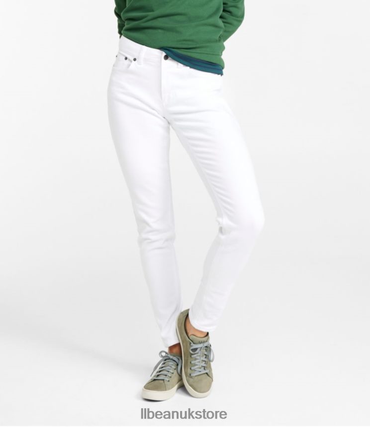 Clothing L.L.Bean BeanFlex Jeans White Women 0VRR663247