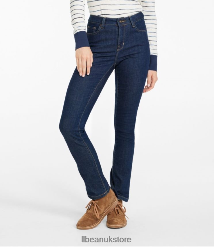 Clothing L.L.Bean True Shape Jeans Rinsed Women 0VRR666963