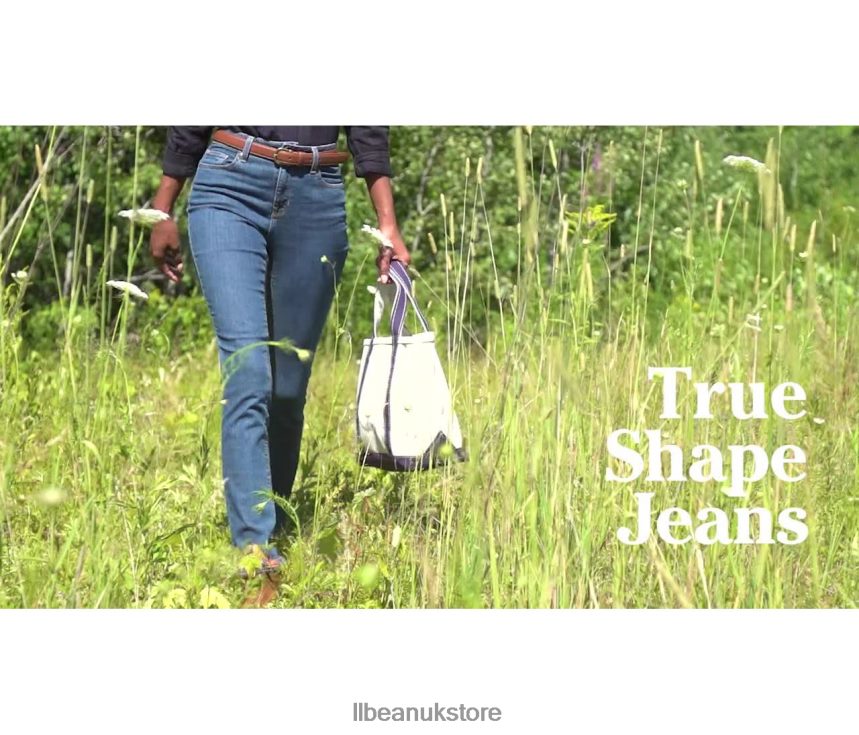 Clothing L.L.Bean True Shape Jeans Rinsed Women 0VRR666963