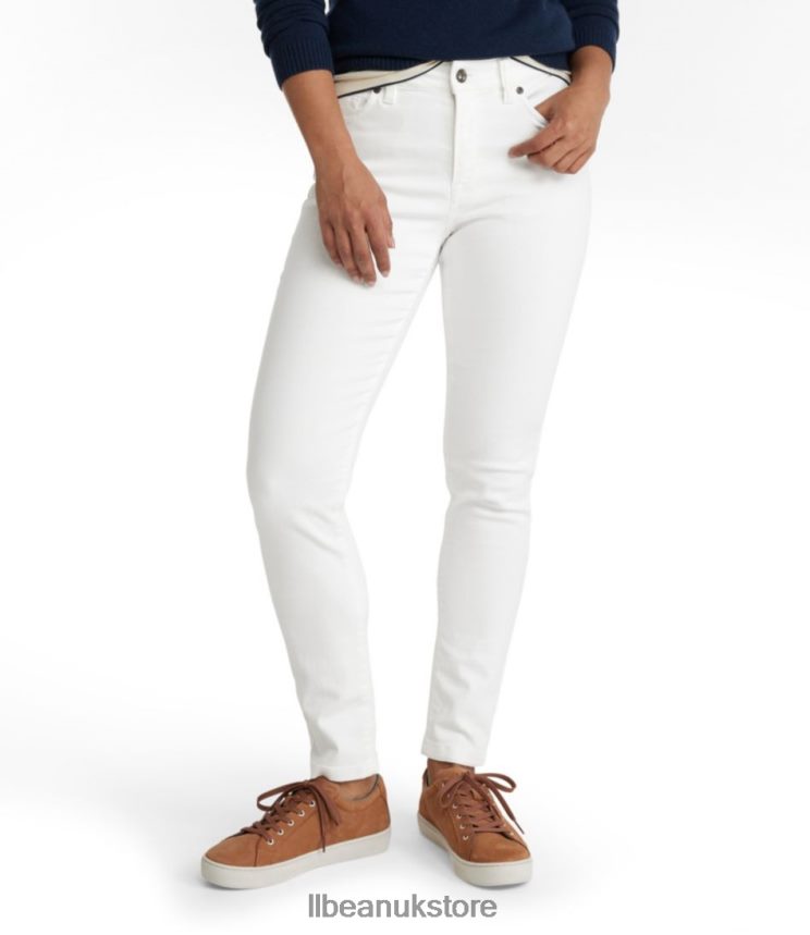 Clothing L.L.Bean True Shape Jeans White Women 0VRR66375