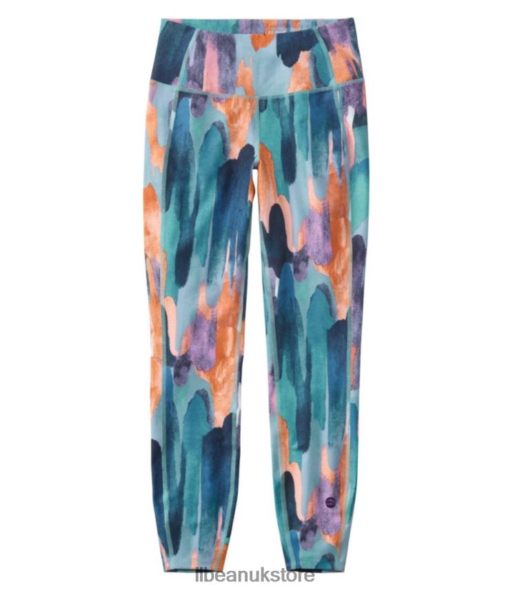 Clothing L.L.Bean Everyday Performance 7/8 Leggings Carbon Navy Paintbrush Camo Women 0VRR664953