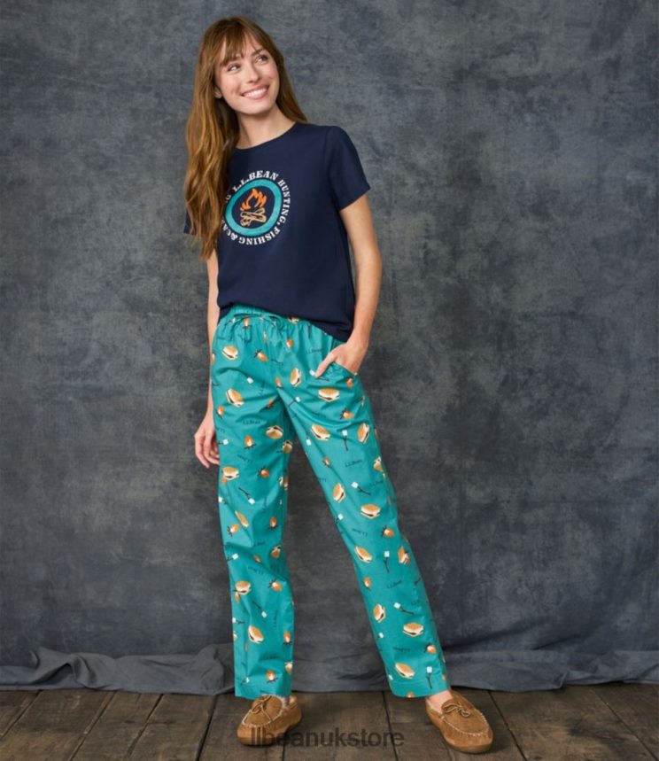 Clothing L.L.Bean Comfort Stretch Sleep PJ Set Peach Sherbet Plaid Women 0VRR666521