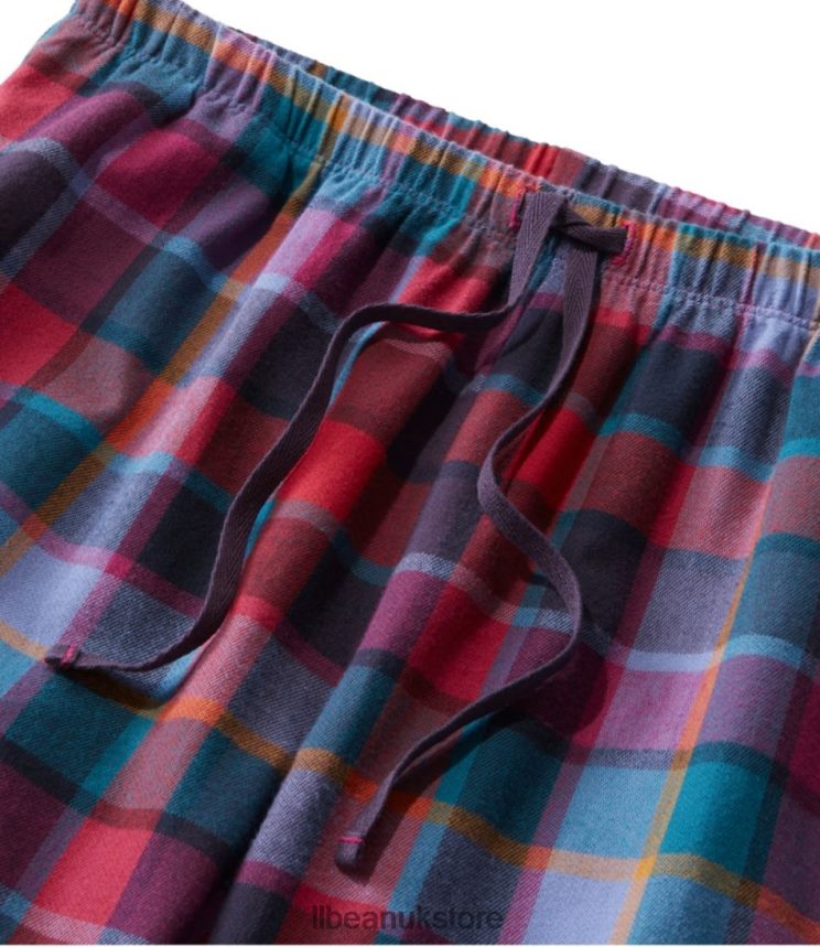 Clothing L.L.Bean Flannel Sleep Pants Deep Coral Plaid Women 0VRR663233