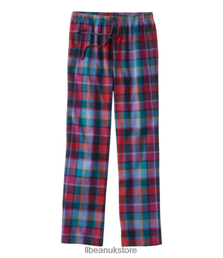 Clothing L.L.Bean Flannel Sleep Pants Rich Berry Plaid Women 0VRR667197
