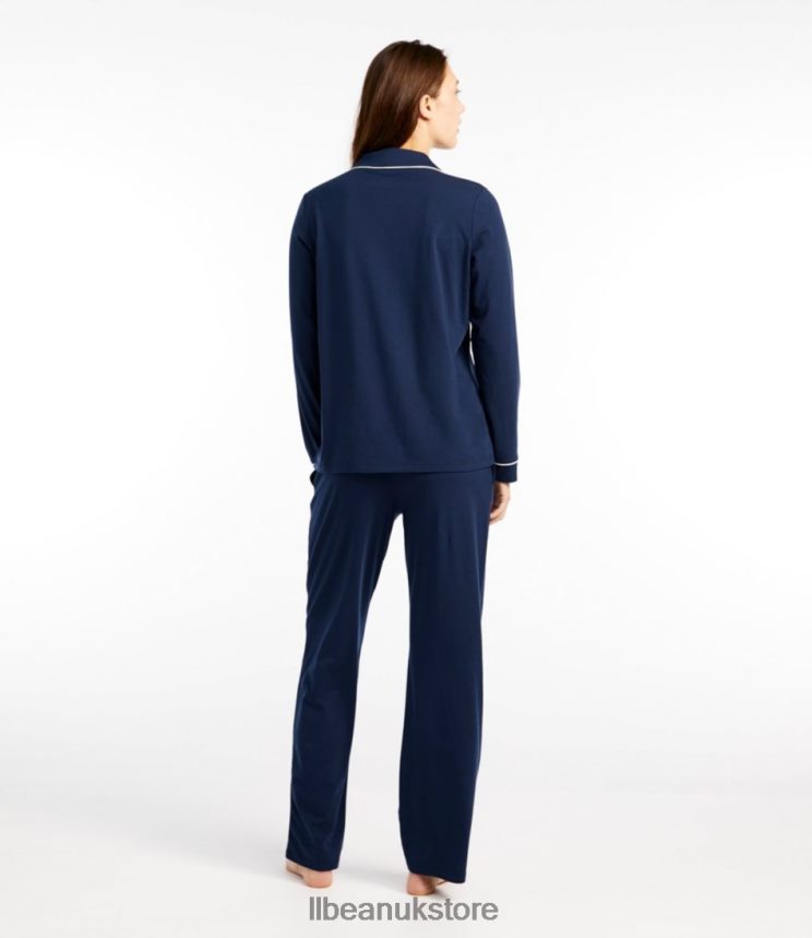 Clothing L.L.Bean Super-Soft Shrink-Free Pajama Set Pale Mauve Women 0VRR663277