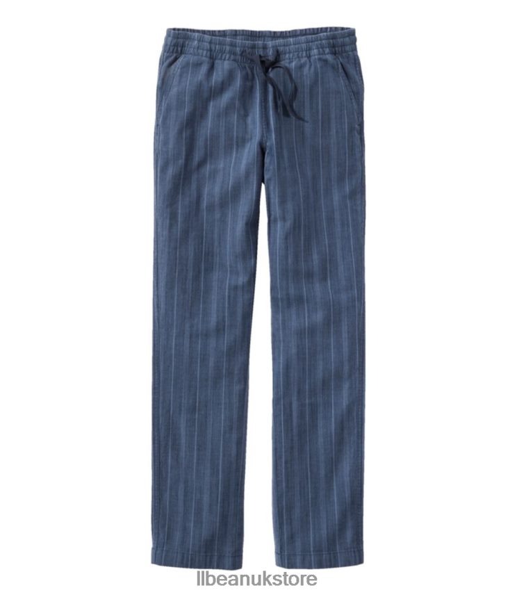 Clothing L.L.Bean Lakewashed Pull-On Chinos Dark Indigo Women 0VRR66343