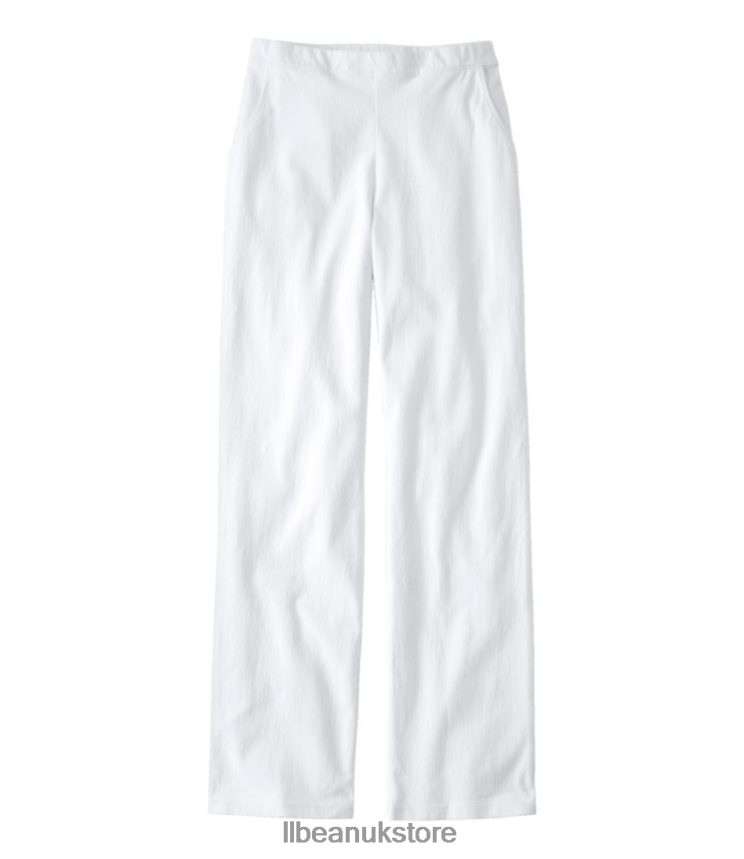 Clothing L.L.Bean Perfect Fit Pants White Women 0VRR665794