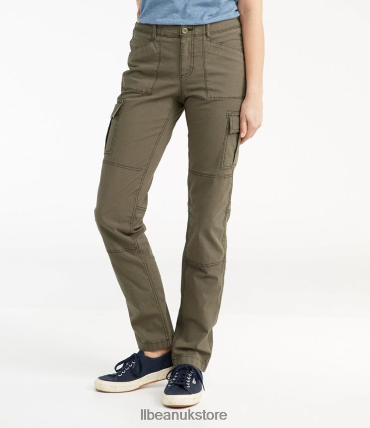 Clothing L.L.Bean Stretch Canvas Cargo Pants Carbon Navy Women 0VRR664650