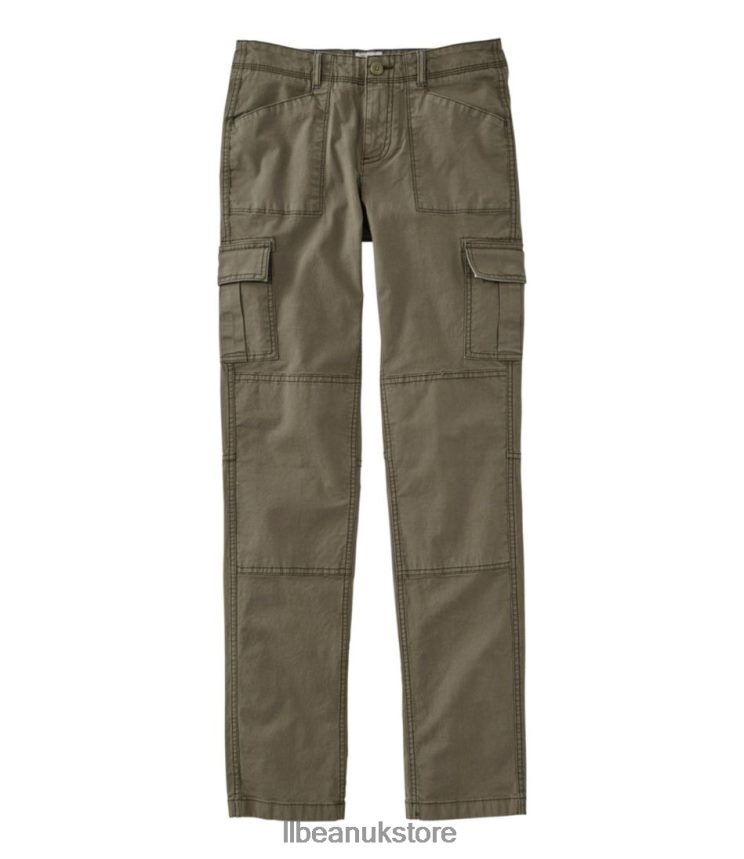 Clothing L.L.Bean Stretch Canvas Cargo Pants Dusty Olive Women 0VRR665718