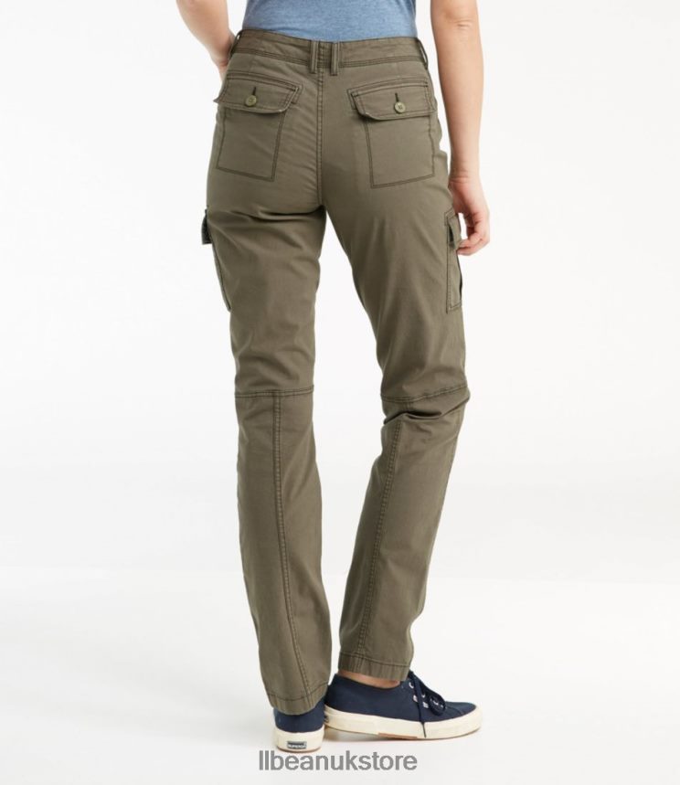 Clothing L.L.Bean Stretch Canvas Cargo Pants Granite Women 0VRR663012